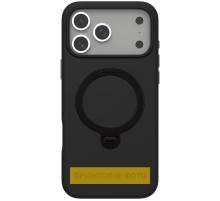 TPU+PC чохол Metal Buttons with MagSafe Colorful HQ Ring для Apple iPhone 17 Air (6.5") Black