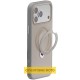 TPU+PC чохол Metal Buttons with MagSafe Colorful HQ Ring для Apple iPhone 17 Air (6.5") Grey