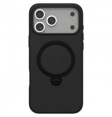 TPU+PC чохол Metal Buttons with MagSafe Colorful HQ Ring для Apple iPhone 17 Pro Max (6.9") Black