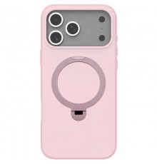 TPU+PC чохол Metal Buttons with MagSafe Colorful HQ Ring для Apple iPhone 17 Pro Max (6.9") Pink