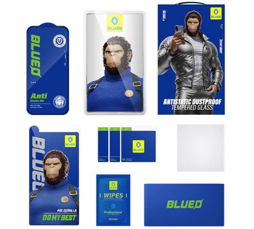 Захисне 2.5D скло Blueo Full Cover HD для Apple iPhone 17 Air (6.5") Чорний