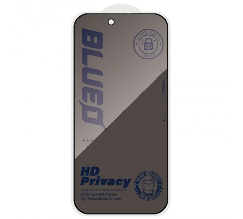 Захисне 2.5D скло Blueo Full Cover Anti-Peep для Apple iPhone 17 Air (6.5") Чорний