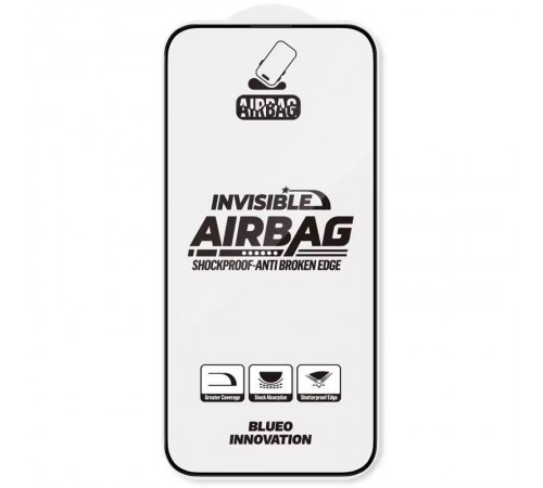 Захисне 3D скло Blueo Invisible Airbag Anti-broken для Apple iPhone 17 Air (6.5") Чорний