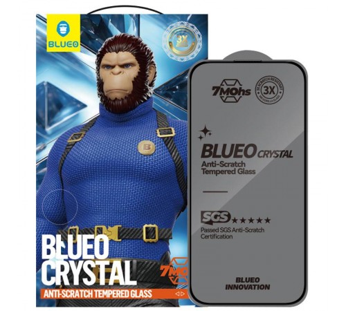 Захисне 2.5D скло Blueo Crystal Anti-Scratch для Apple iPhone 17 Air (6.5") Чорний