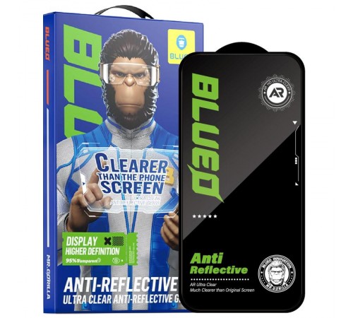 Захисне 2.5D скло Blueo AR Anti-Reflective HD для Apple iPhone 17 / 17 Pro / 16 Pro (6.3") Чорний Захисне 2.5D скло Blueo AR Anti-Reflective HD для Apple iPhone 17 / 17 Pro / 16 Pro (6.3") Чорний