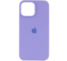 Чохол Silicone Case (AA) Logo with MagSafe для Apple iPhone 12 Pro / 12 (6.1") Бузковий / Dasheen