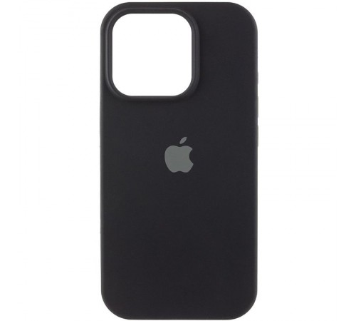 Чохол Silicone Case (AA) Logo with MagSafe для Apple iPhone 13 (6.1") Чорний / Black