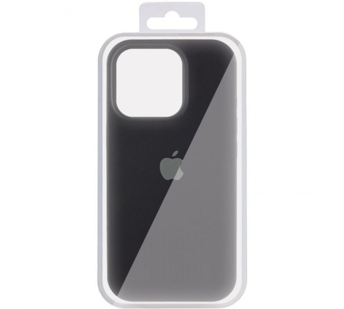 Чохол Silicone Case (AA) Logo with MagSafe для Apple iPhone 13 Pro (6.1") Чорний / Black