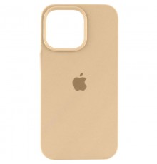 Чохол Silicone Case (AA) Logo with MagSafe для Apple iPhone 15 Pro (6.1") Бежевий / Desert Gold