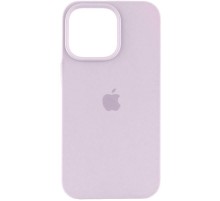 Чохол Silicone Case (AA) Logo with MagSafe для Apple iPhone 15 Pro (6.1") Бузковий / Lilac