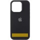 Чохол Silicone Case (AA) Logo with MagSafe для Apple iPhone 16 (6.1") Чорний / Black