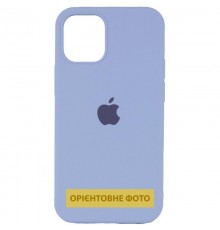 Чохол Silicone Case (AA) Logo with MagSafe для Apple iPhone 16 (6.1") Блакитний / Lilac Blue