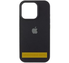 Чохол Silicone Case (AA) Logo with MagSafe для Apple iPhone 16 Pro (6.3") Чорний / Black