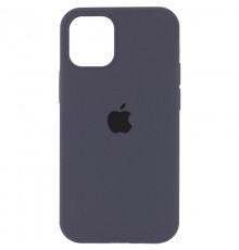 Чохол Silicone Case (AA) Logo with MagSafe для Apple iPhone 16 Pro Max (6.9") Сірий / Dark Gray