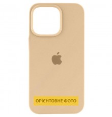 Чохол Silicone Case (AA) Logo with MagSafe для Apple iPhone 16e (6.1") Бежевий / Desert Gold