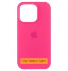 Чохол Silicone Case (AA) Logo with MagSafe для Apple iPhone 16e (6.1") Рожевий / Barbie pink