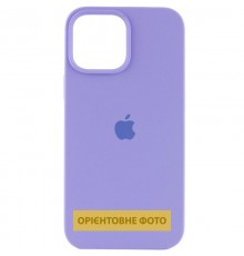 Чохол Silicone Case (AA) Logo with MagSafe для Apple iPhone 16e (6.1") Бузковий / Dasheen