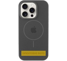 Чохол Silicone Case Full Protective (AA) V2 with MagSafe для Apple iPhone 16 (6.1") Сірий / Dark Gray