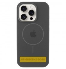 Чохол Silicone Case Full Protective (AA) V2 with MagSafe для Apple iPhone 16e (6.1") Сірий / Dark Gray
