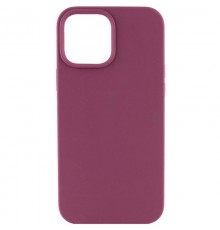 Чохол Silicone Case (AA) NO LOGO with MagSafe для Apple iPhone 12 Pro / 12 (6.1") Бордовий / Plum
