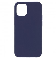 Чохол Silicone Case (AA) NO LOGO with MagSafe для Apple iPhone 12 Pro / 12 (6.1") Темно-синій / Midnight blue