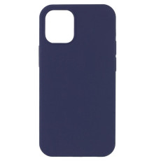 Чохол Silk (AA) NO LOGO with Magnetic Fit для Apple iPhone 14 (6.1") Темно-синій / Midnight blue