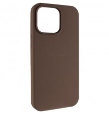 Чохол Silicone Case (AA) NO LOGO with MagSafe для Apple iPhone 14 Pro (6.1") Коричневий / Brown