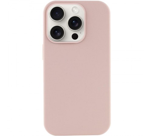 Чохол Silicone Case (AA) NO LOGO with MagSafe для Apple iPhone 14 Pro (6.1") Рожевий / Pink Sand