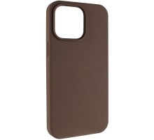 Чохол Silicone Case (AA) NO LOGO with MagSafe для Apple iPhone 14 Pro Max (6.7") Коричневий / Brown