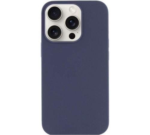 Чохол Silicone Case (AA) NO LOGO with MagSafe для Apple iPhone 14 Pro Max (6.7") Темно-синій / Midnight blue