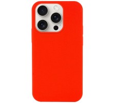 Чохол Silicone Case (AA) NO LOGO with MagSafe для Apple iPhone 15 Pro (6.1") Червоний / Red