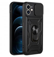 Чохол Ummi Camshield Serge Ring для Apple iPhone 11 (6.1") Чорний