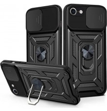 Чохол Ummi Camshield Serge Ring для Apple iPhone 7 / 8 / SE (2020) (4.7") Чорний