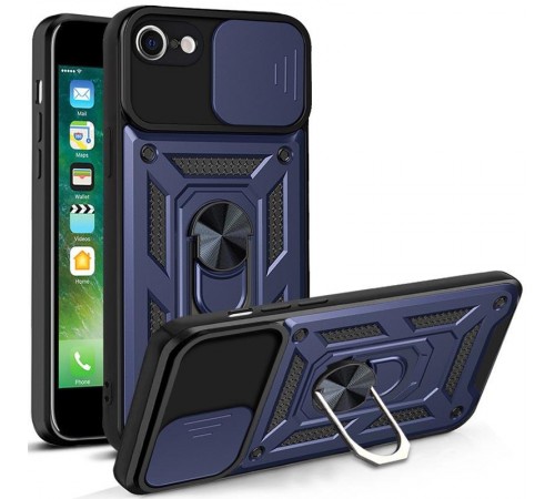 Чохол Ummi Camshield Serge Ring для Apple iPhone 7 / 8 / SE (2020) (4.7") Синій