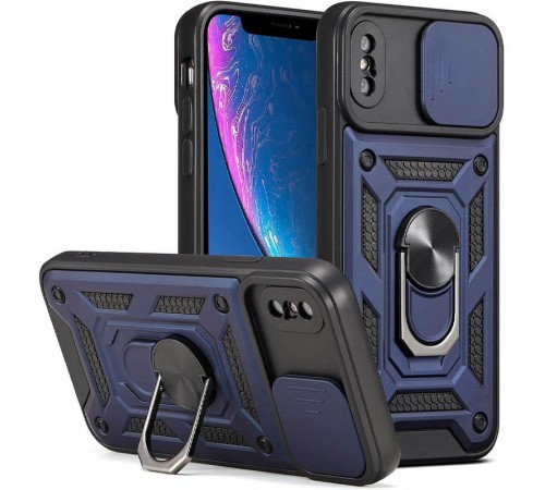 Чохол Ummi Camshield Serge Ring для Apple iPhone X / XS (5.8") Синій Чохол Ummi Camshield Serge Ring для Apple iPhone X / XS (5.8") Синій