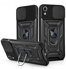 Чохол Ummi Camshield Serge Ring для Apple iPhone XR (6.1") Чорний