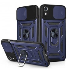 Чохол Ummi Camshield Serge Ring для Apple iPhone XR (6.1") Синій