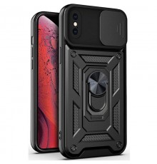 Чохол Ummi Camshield Serge Ring для Apple iPhone XS Max (6.5") Чорний