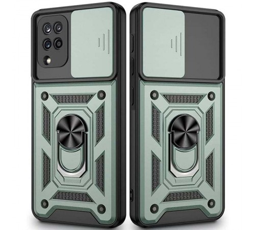 Чохол Ummi Camshield Serge Ring для Samsung Galaxy A22 4G / M32 Зелений Чохол Ummi Camshield Serge Ring для Samsung Galaxy A22 4G / M32 Зелений