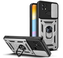 Чохол Ummi Camshield Serge Ring для Xiaomi Redmi 10C Срібний