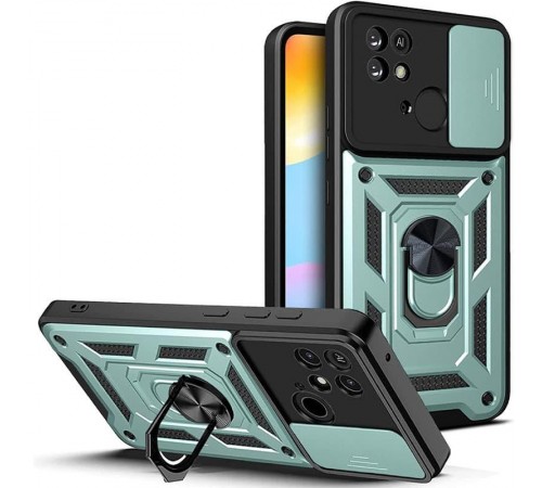 Чохол Ummi Camshield Serge Ring для Xiaomi Redmi 10C Зелений Чохол Ummi Camshield Serge Ring для Xiaomi Redmi 10C Зелений