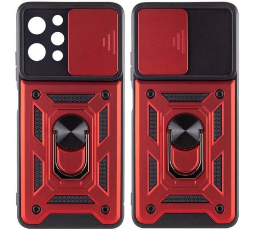 Чохол Ummi Camshield Serge Ring для Xiaomi Redmi 12 / Poco M6 Pro 5G Червоний