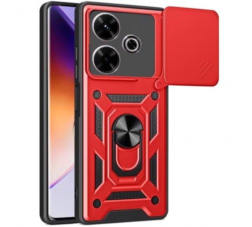 Чохол Ummi Camshield Serge Ring для Xiaomi Redmi 13 4G / Poco M6 4G Червоний