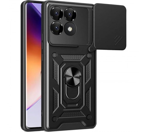 Чохол Ummi Camshield Serge Ring для Xiaomi Poco F7 Pro Чорний Чохол Ummi Camshield Serge Ring для Xiaomi Poco F7 Pro Чорний