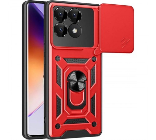 Чохол Ummi Camshield Serge Ring для Xiaomi Poco F7 Pro Червоний