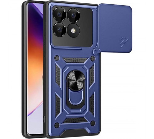 Чохол Ummi Camshield Serge Ring для Xiaomi Poco F7 Pro Синій Чохол Ummi Camshield Serge Ring для Xiaomi Poco F7 Pro Синій
