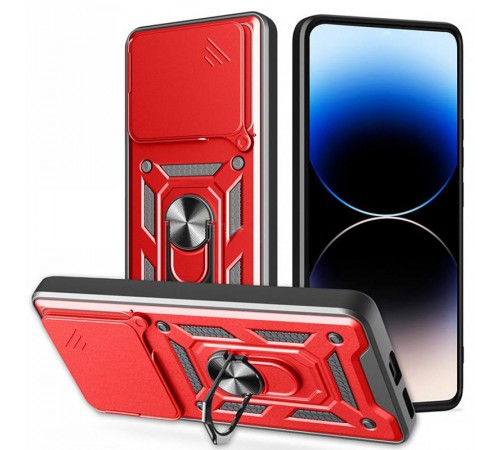 Чохол Ummi Camshield Serge Ring для Xiaomi Poco M7 Pro 5G Червоний Чохол Ummi Camshield Serge Ring для Xiaomi Poco M7 Pro 5G Червоний