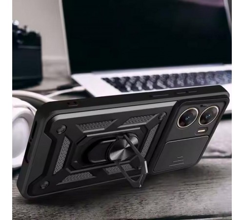 Чохол Ummi Camshield Serge Ring для Xiaomi Poco X7 Pro Чорний Чохол Ummi Camshield Serge Ring для Xiaomi Poco X7 Pro Чорний