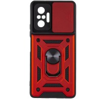 Чохол Ummi Camshield Serge Ring для Xiaomi Redmi Note 10 Pro / 10 Pro Max Червоний