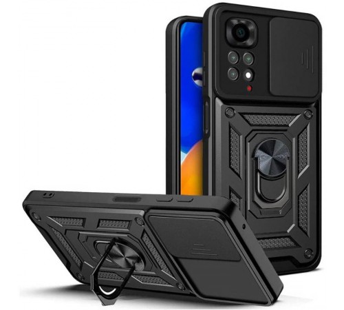 Чохол Ummi Camshield Serge Ring для Xiaomi Redmi Note 11 (Global) / Note 11S Чорний Чохол Ummi Camshield Serge Ring для Xiaomi Redmi Note 11 (Global) / Note 11S Чорний